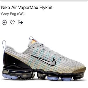 Nike Air VaporMax Flyknit Grey Fog (GS)